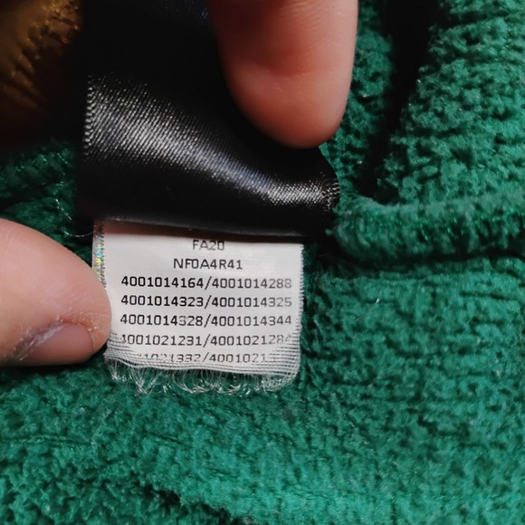 The North Face Cragmont Fleece Snap Neck  Pullover Green Womens Small - Picture 6 of 12